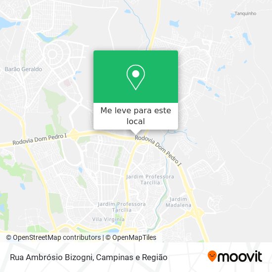 Rua Ambrósio Bizogni mapa