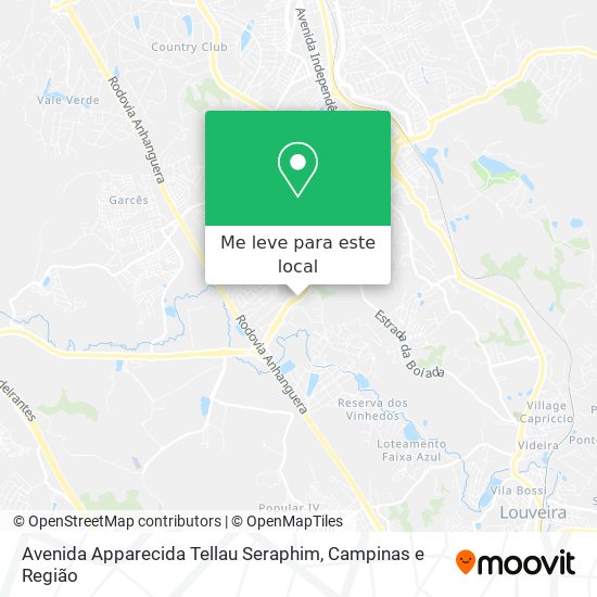 Avenida Apparecida Tellau Seraphim mapa