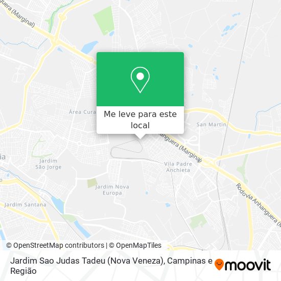 Jardim Sao Judas Tadeu (Nova Veneza) mapa