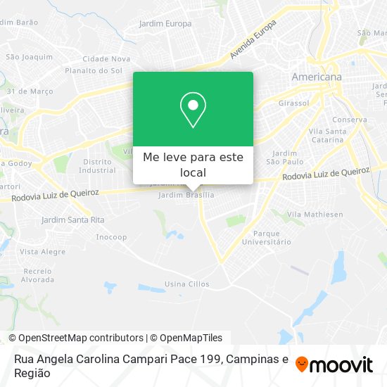 Rua Angela Carolina Campari Pace 199 mapa