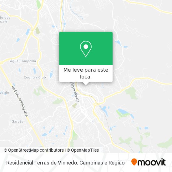 Residencial Terras de Vinhedo mapa