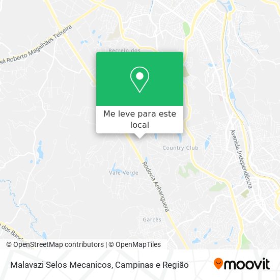 Malavazi Selos Mecanicos mapa