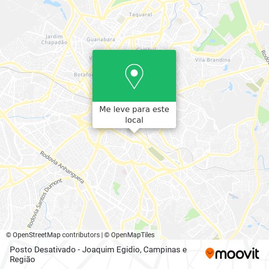 Posto Desativado - Joaquim Egidio mapa