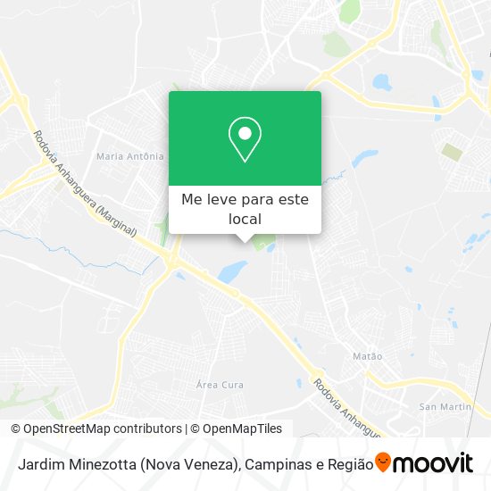 Jardim Minezotta (Nova Veneza) mapa