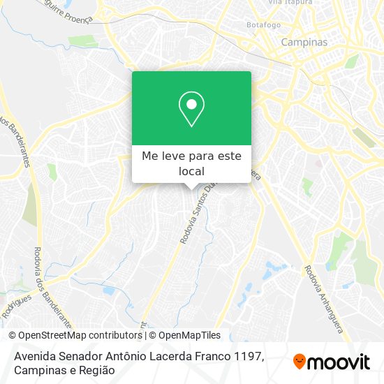 Avenida Senador Antônio Lacerda Franco 1197 mapa