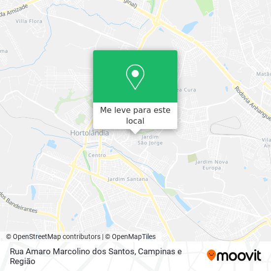 Rua Amaro Marcolino dos Santos mapa