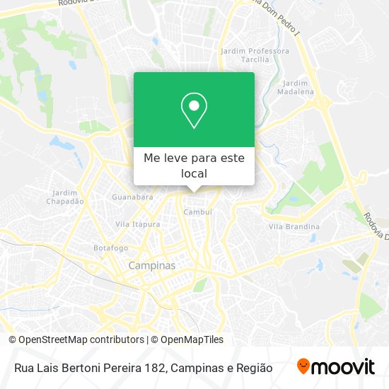 Rua Lais Bertoni Pereira 182 mapa