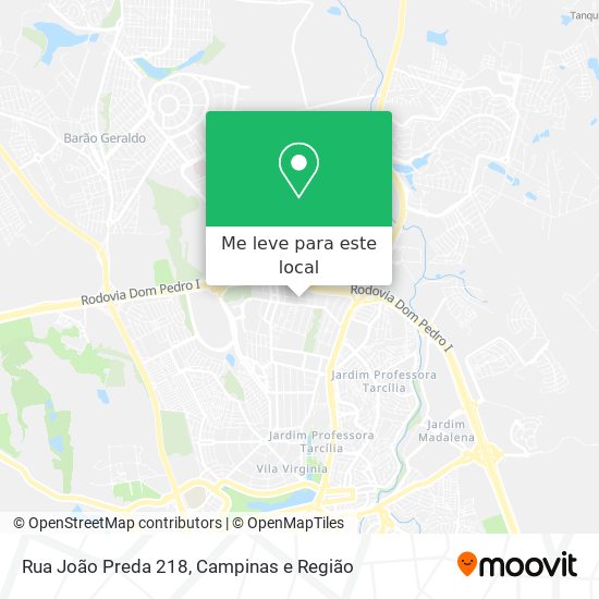 Rua João Preda 218 mapa