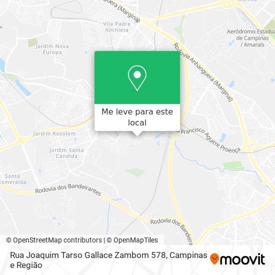 Rua Joaquim Tarso Gallace Zambom 578 mapa