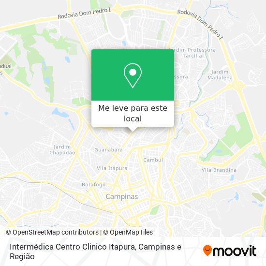 Intermédica Centro Clinico Itapura mapa