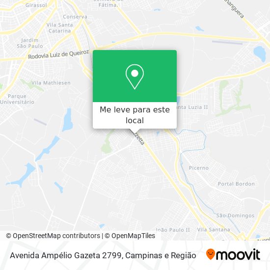 Avenida Ampélio Gazeta 2799 mapa