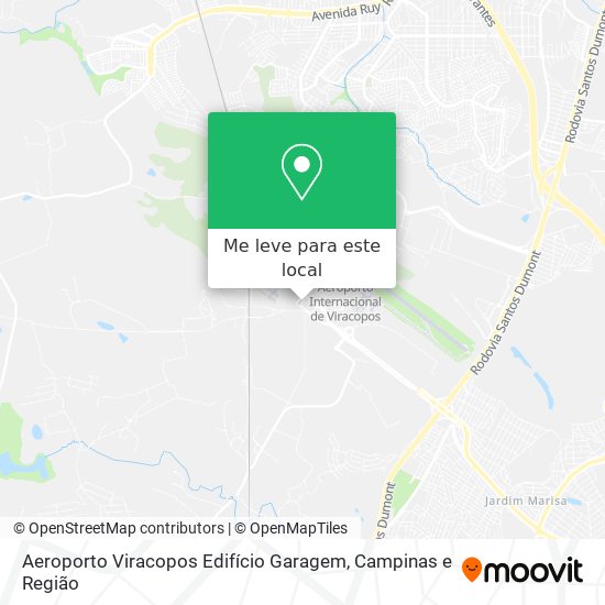 Aeroporto Viracopos Edifício Garagem mapa