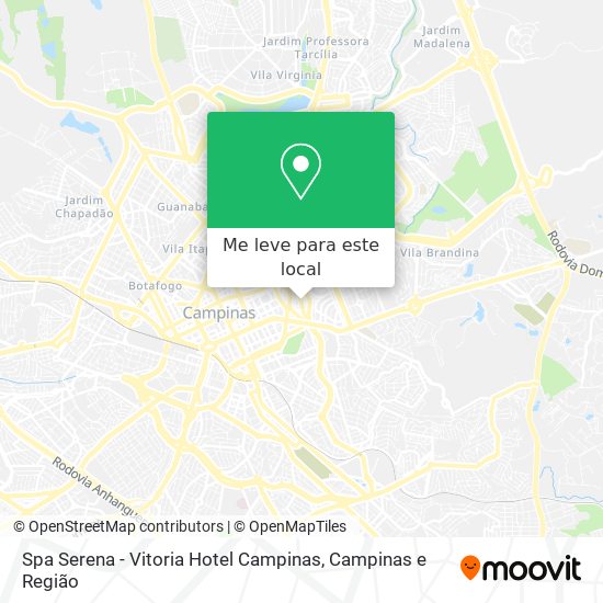 Spa Serena - Vitoria Hotel Campinas mapa