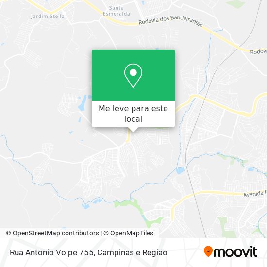 Rua Antônio Volpe 755 mapa