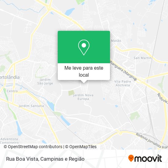 Rua Boa Vista mapa