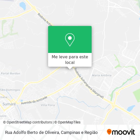 Rua Adolfo Berto de Oliveira mapa