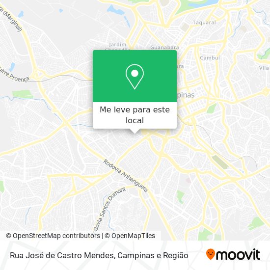 Rua José de Castro Mendes mapa
