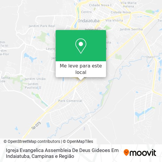 Igreja Evangelica Assembleia De Deus Gideoes Em Indaiatuba mapa