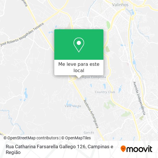 Rua Catharina Farsarella Gallego 126 mapa