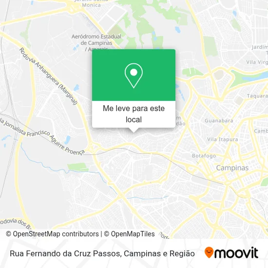 Rua Fernando da Cruz Passos mapa