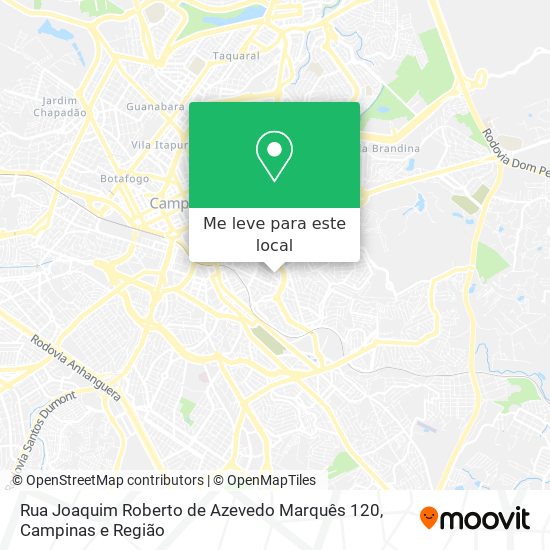 Rua Joaquim Roberto de Azevedo Marquês 120 mapa