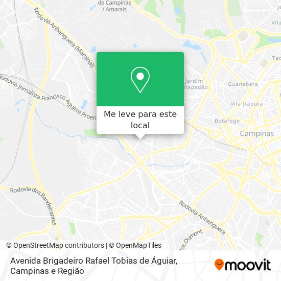 Avenida Brigadeiro Rafael Tobias de Águiar mapa