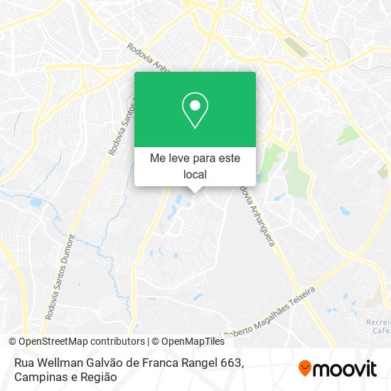 Rua Wellman Galvão de Franca Rangel 663 mapa