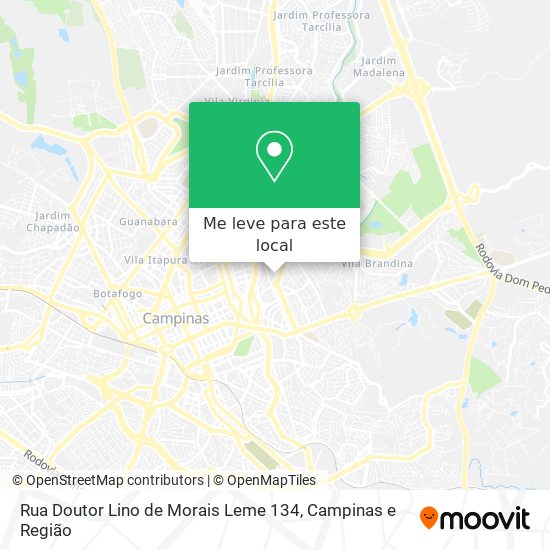 Rua Doutor Lino de Morais Leme 134 mapa