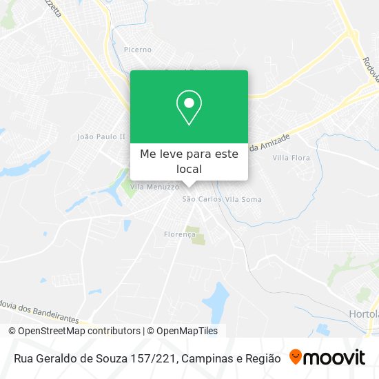 Rua Geraldo de Souza 157/221 mapa