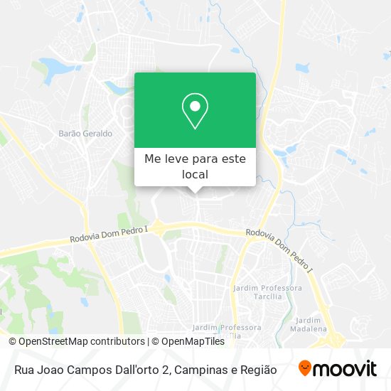 Rua Joao Campos Dall'orto 2 mapa