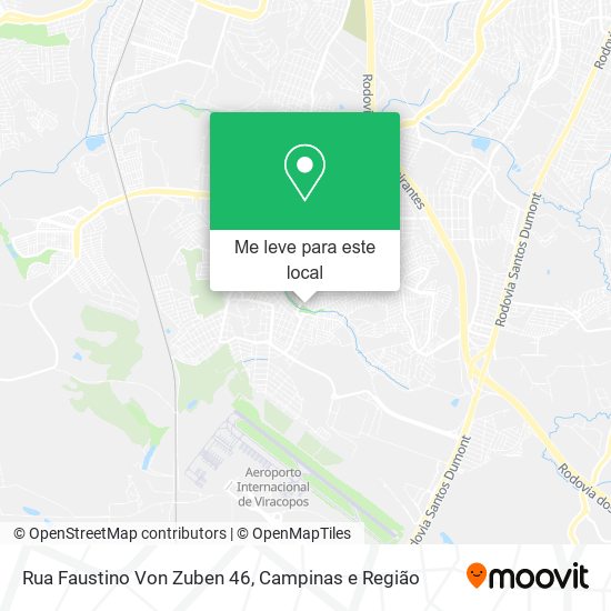 Rua Faustino Von Zuben 46 mapa