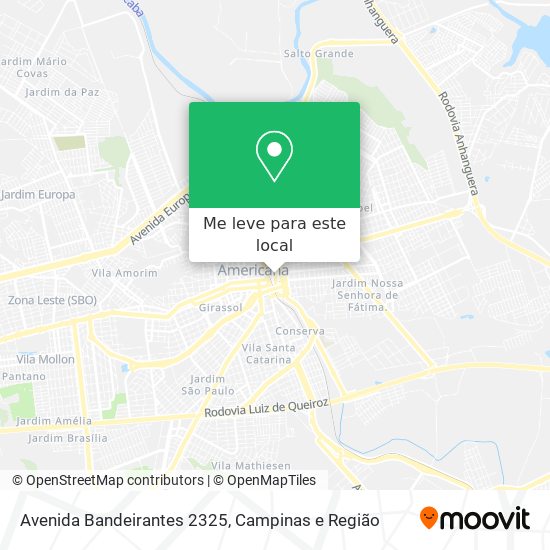 Avenida Bandeirantes 2325 mapa