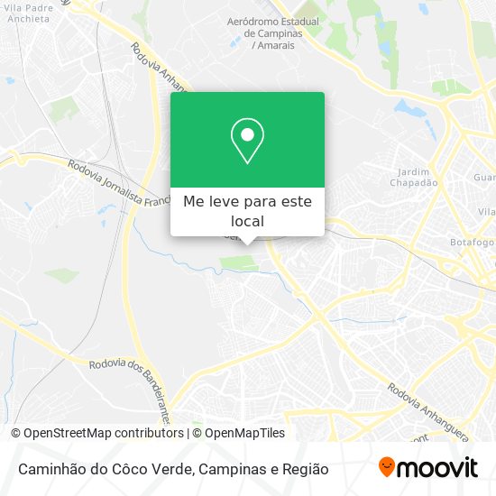 Caminhão do Côco Verde mapa