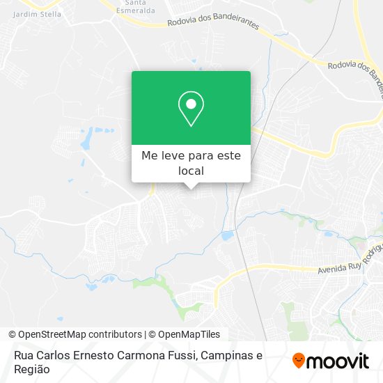 Rua Carlos Ernesto Carmona Fussi mapa