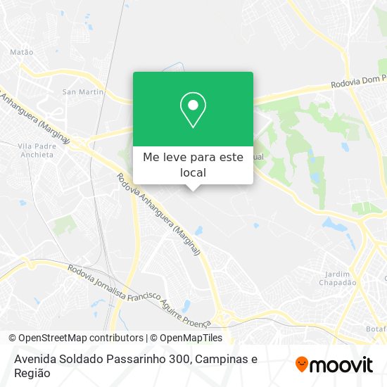 Avenida Soldado Passarinho 300 mapa