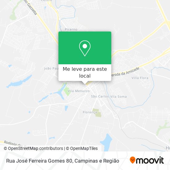 Rua José Ferreira Gomes 80 mapa