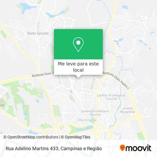 Rua Adelino Martins 433 mapa