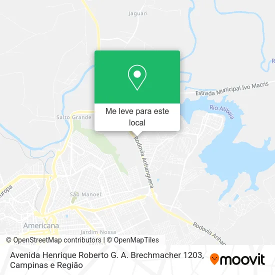 Avenida Henrique Roberto G. A. Brechmacher 1203 mapa