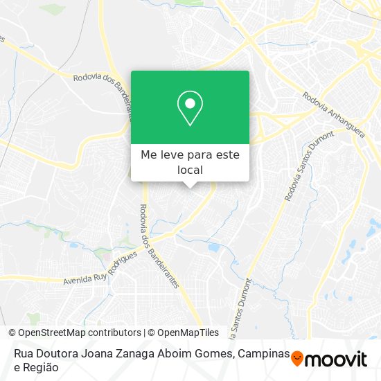 Rua Doutora Joana Zanaga Aboim Gomes mapa