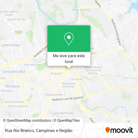 Rua Rio Branco mapa