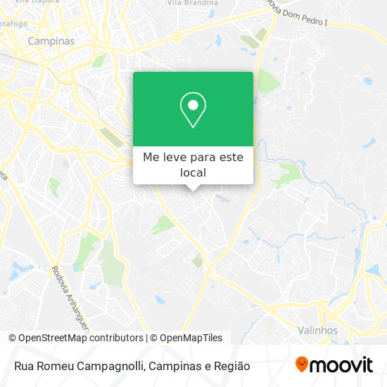 Rua Romeu Campagnolli mapa