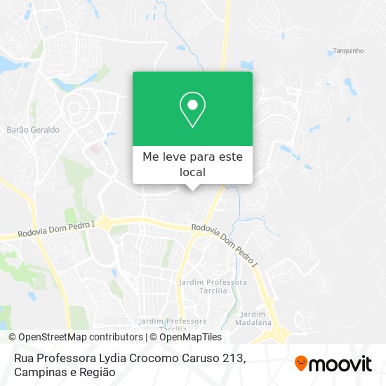 Rua Professora Lydia Crocomo Caruso 213 mapa