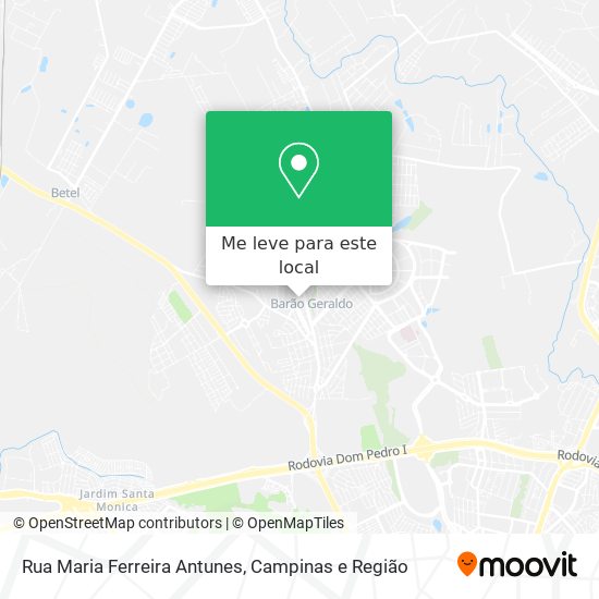 Rua Maria Ferreira Antunes mapa