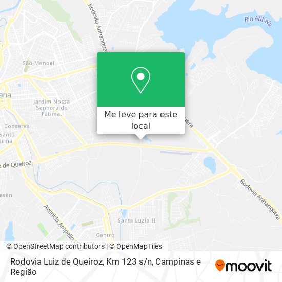 Rodovia Luiz de Queiroz, Km 123 s / n mapa