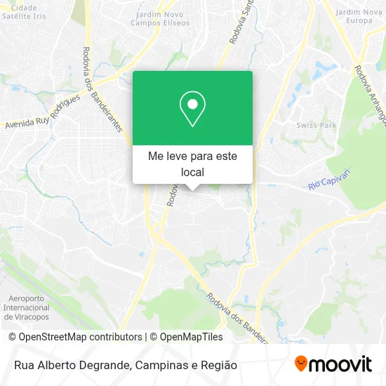 Rua Alberto Degrande mapa