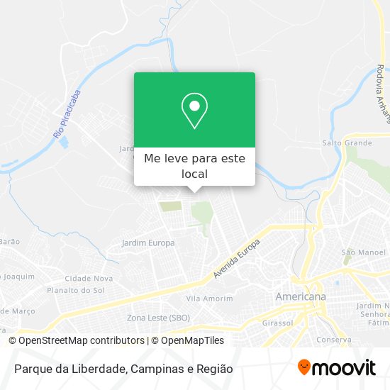 Parque da Liberdade mapa