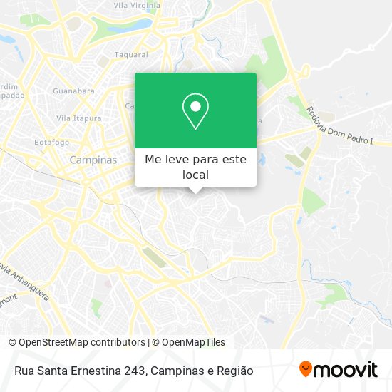 Rua Santa Ernestina 243 mapa