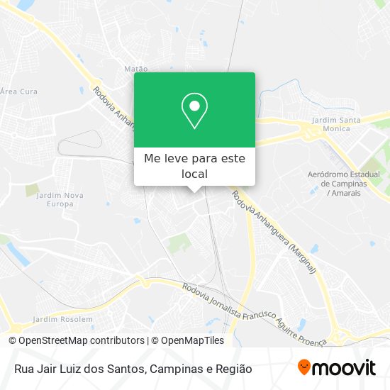 Rua Jair Luiz dos Santos mapa