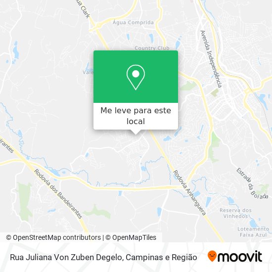 Rua Juliana Von Zuben Degelo mapa