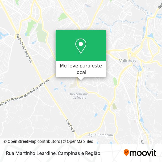 Rua Martinho Leardine mapa